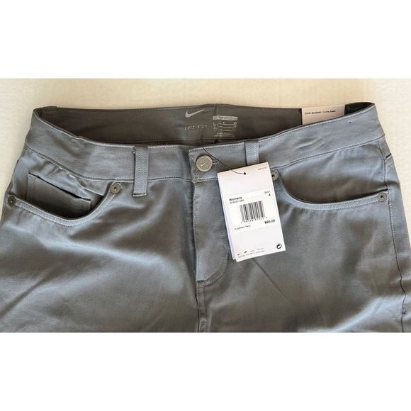 Nike BV6081 084 Women's Sz 4 Gray DRI-FIT Slim Fit Golf Pants - Picture 5 of 14